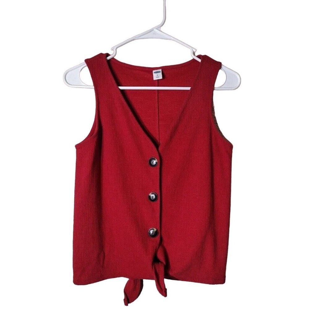Old Navy Top Womens XS Sleeveless Button Front Rustic